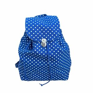 BAGGU Blue and White Polka Dot Bag
